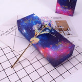 GALAXY ROSE ™ Rose Éternelle Plaquée Or 24K - Shebuel