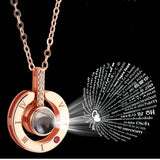 I ♥ YOU - Collier Projection "Je t'aime" en 100 Langues Collier Projection "Je t'aime" en 100 Langues - Shebuel